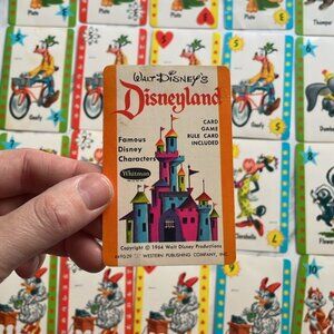 Vintage 1964 Walt Disney Disneyland Card Game AS IS see photOne Size